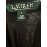 Lauren Ralph Lauren Women's Black Blouse - Size L