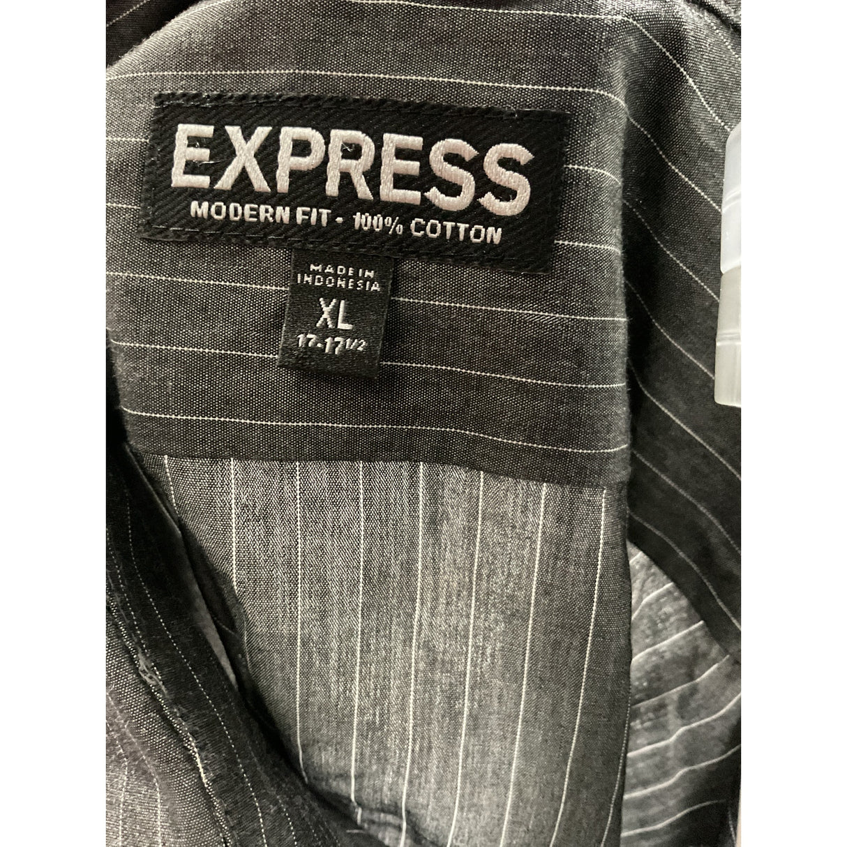 Express Gray Men's Button-Up