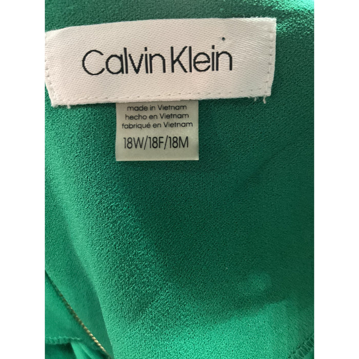 Calvin Klein Green A-Line Dress for Women