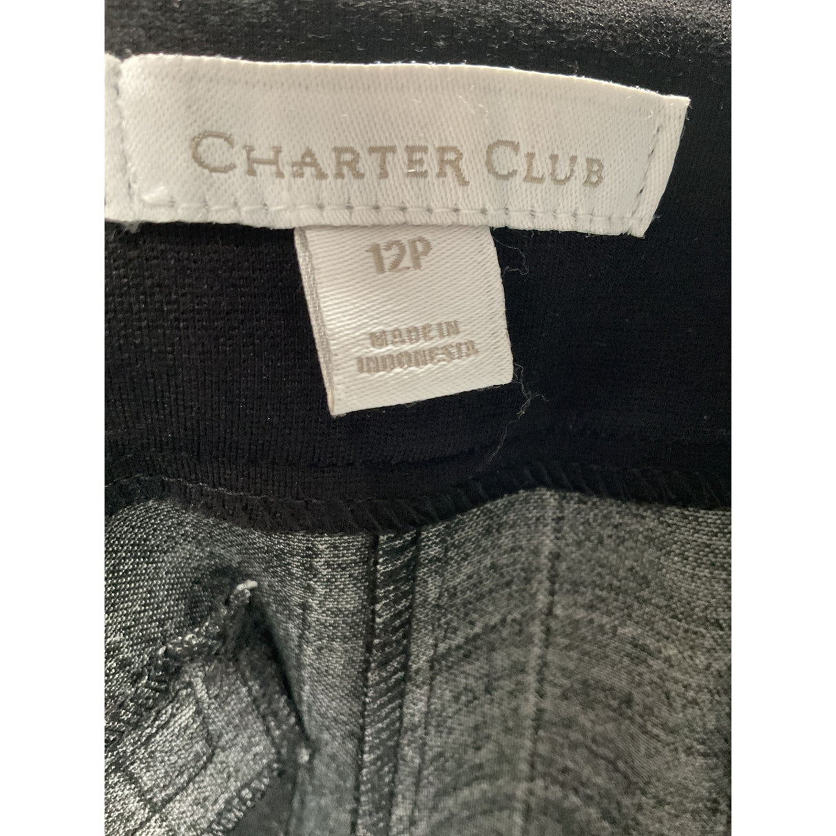 Charter Club Black Cropped Pants 12P