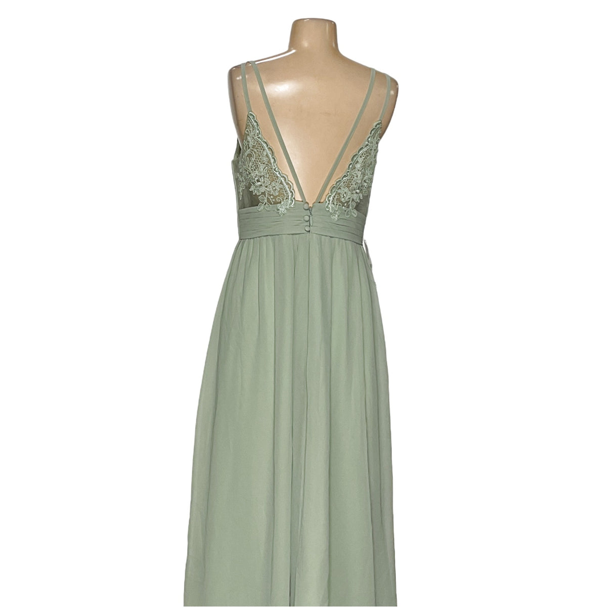 Azazie Green Maxi Dress - Size A6