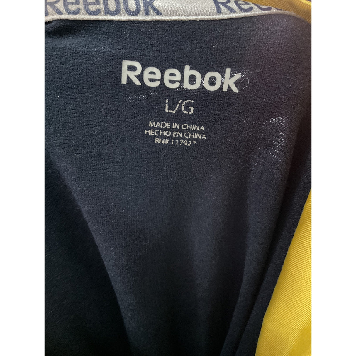 Reebok Men's Blue Pullover Sweatshirt, Size L