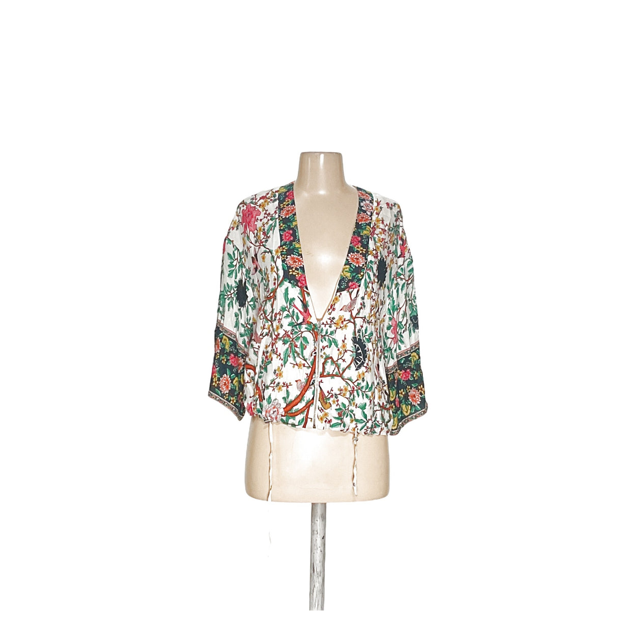 ZARA Multicolor Viscose Blouse - XS