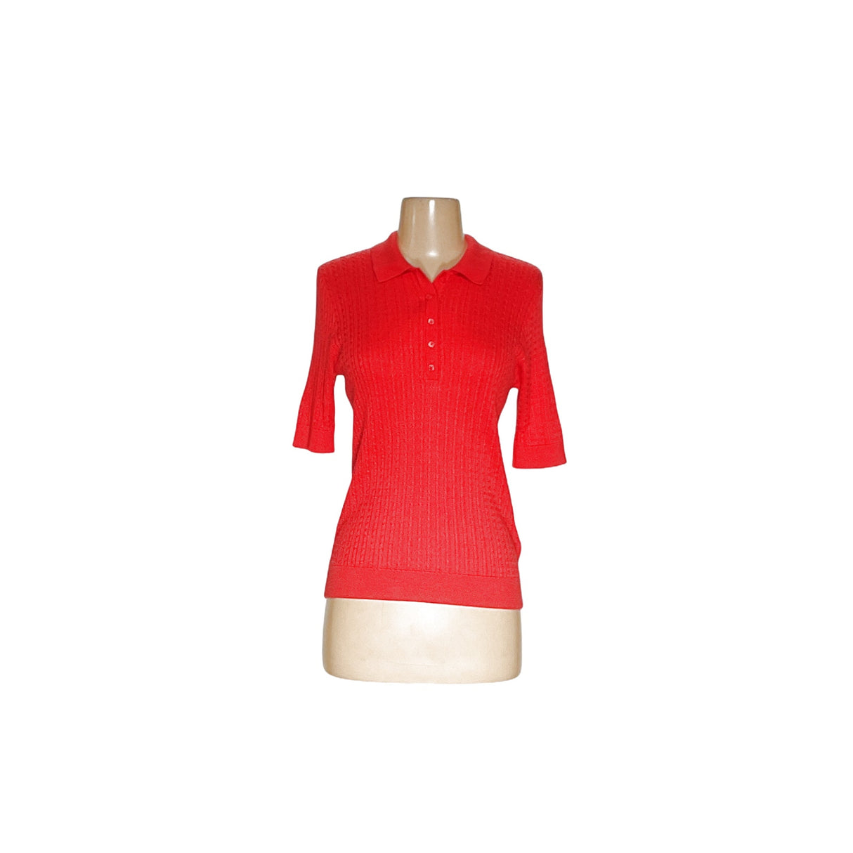 Orange Lauren Ralph Lauren Knit Blouse