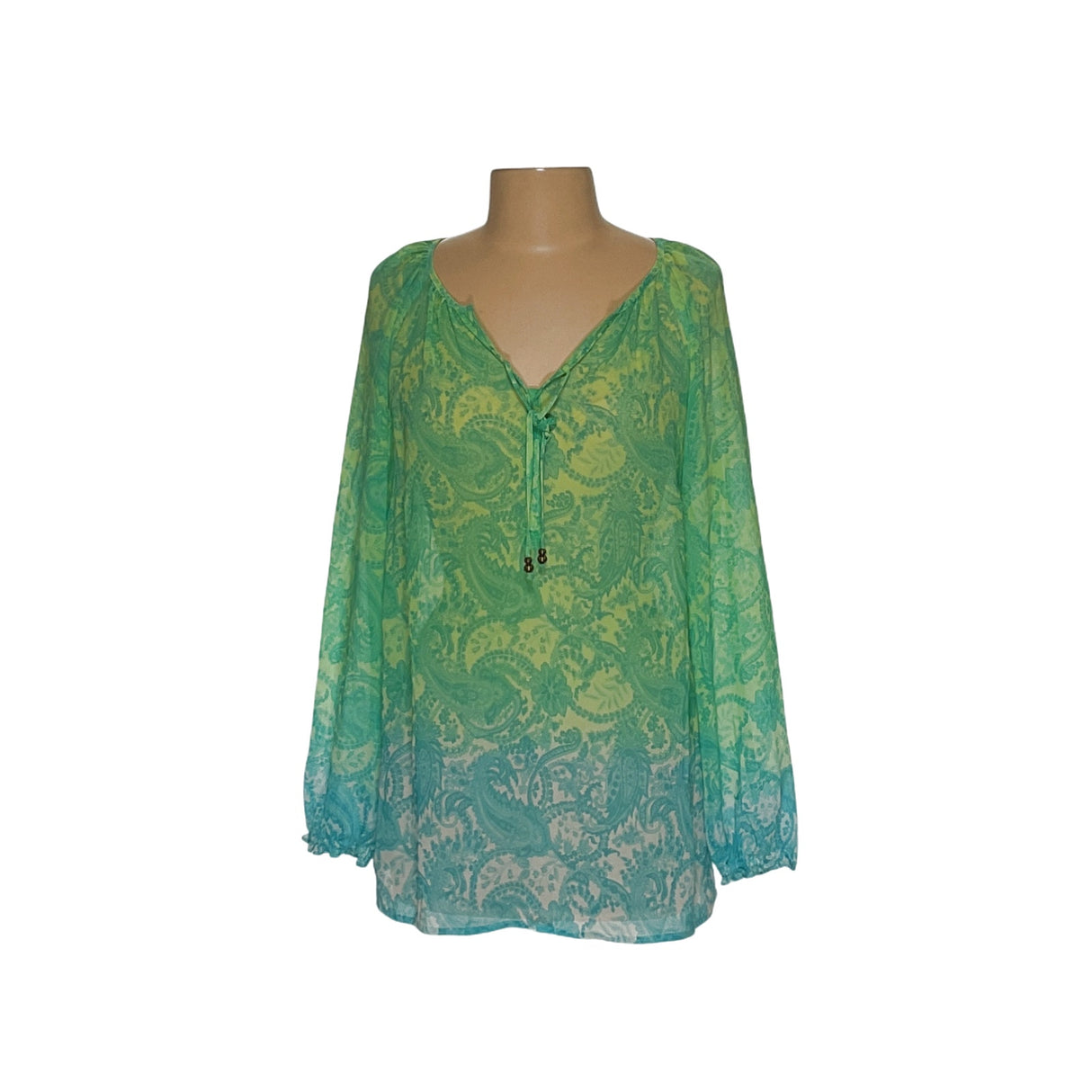 Charter Club Green Women's Blouse/Sweater, L