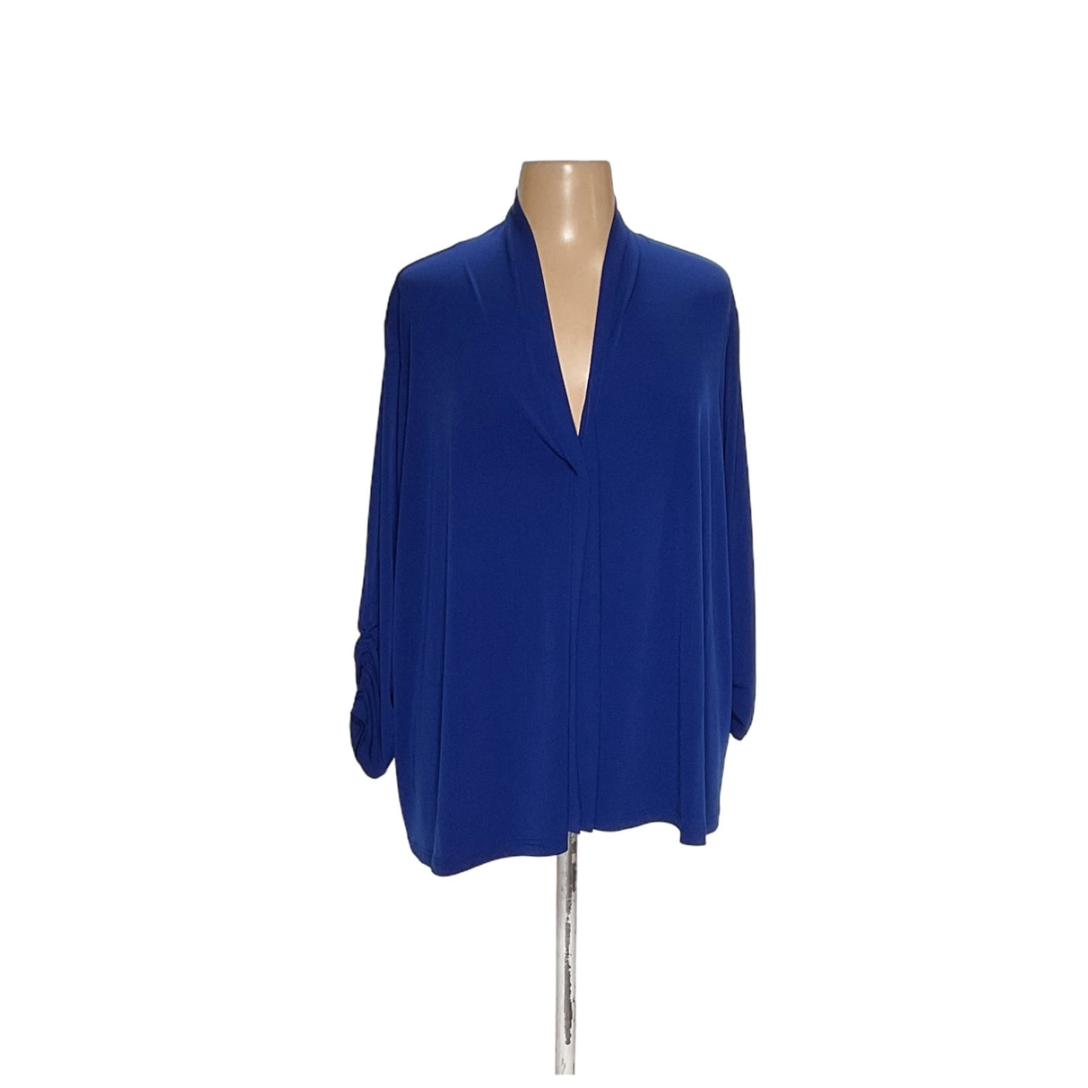 Susan Graver Plus Size Blue Jacket - 3X