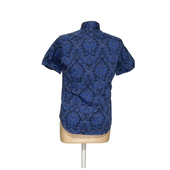 Robert Graham Blue Button-Up Shirt