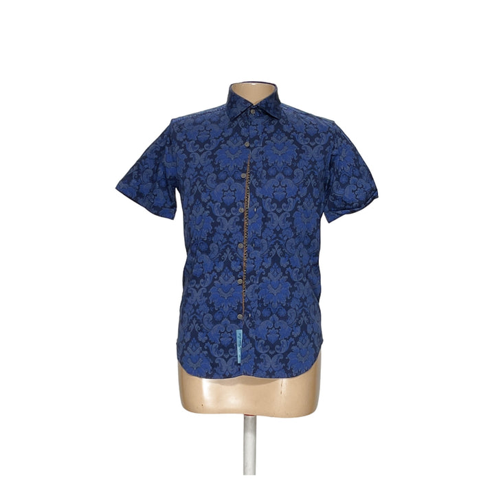 Robert Graham Blue Button-Up Shirt