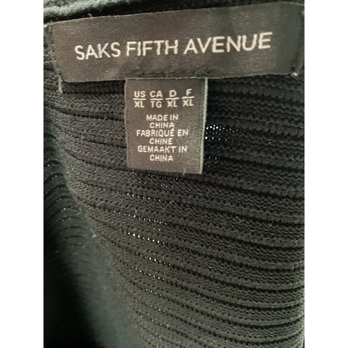 Saks Fifth Avenue Black A-Line Skirt XL