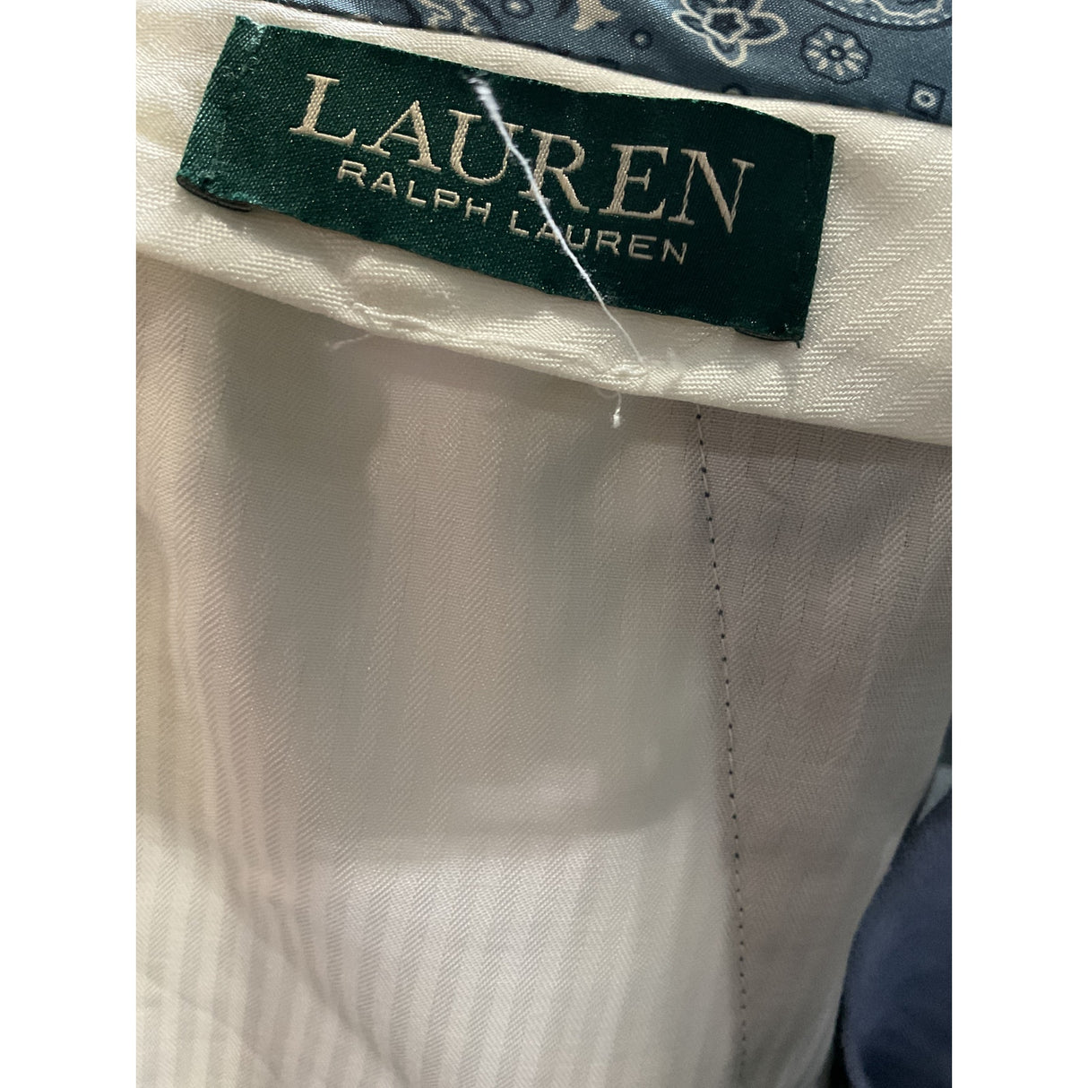 LRL Blue Linen/Cotton Men's Dress Pants 38x33