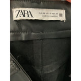 ZARA Black Faux Leather Pants - Women's Size 6
