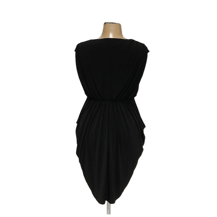 Adrianna Papell Black A-Line Dress Size 12