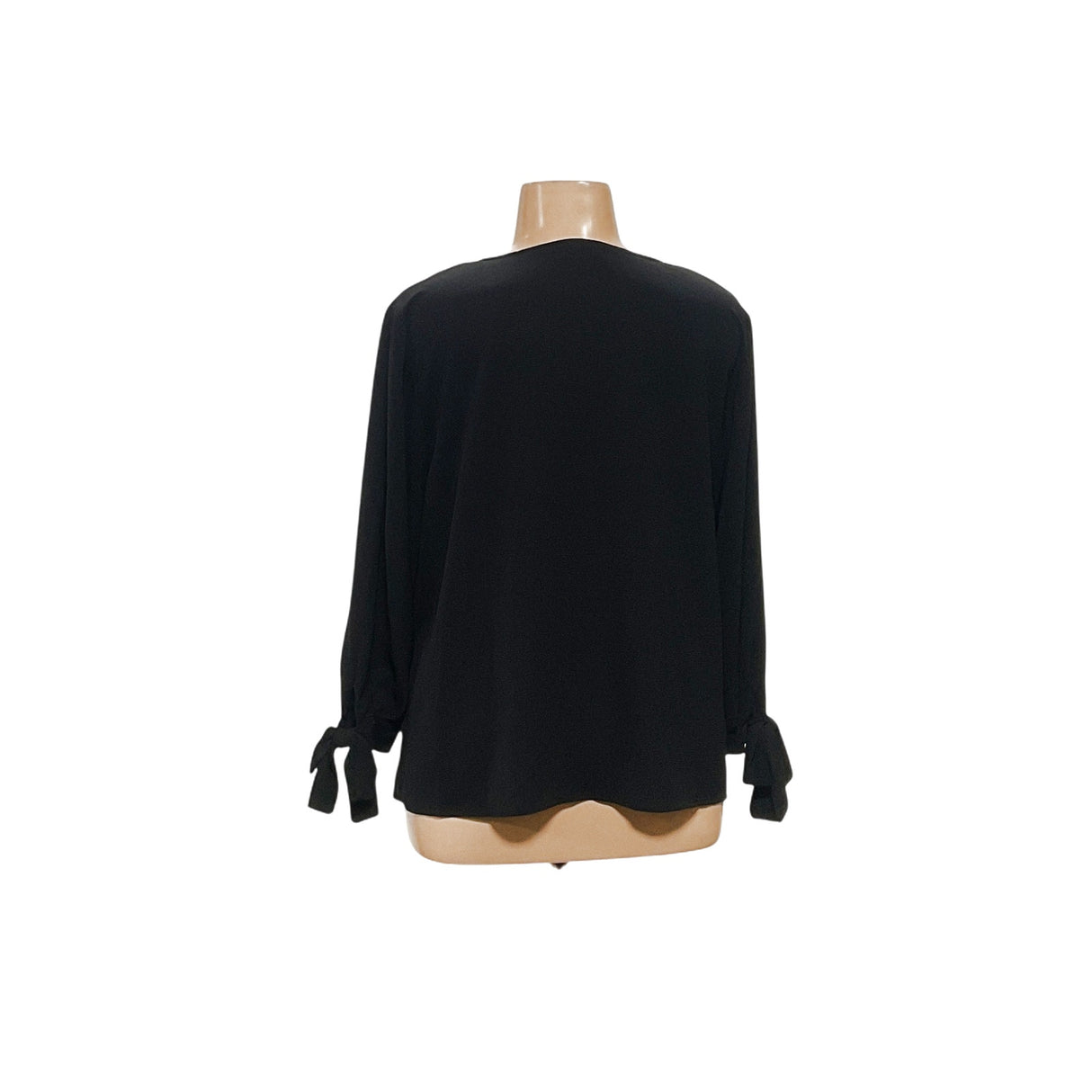 CeCe Black Chiffon Blouse, Size 2X