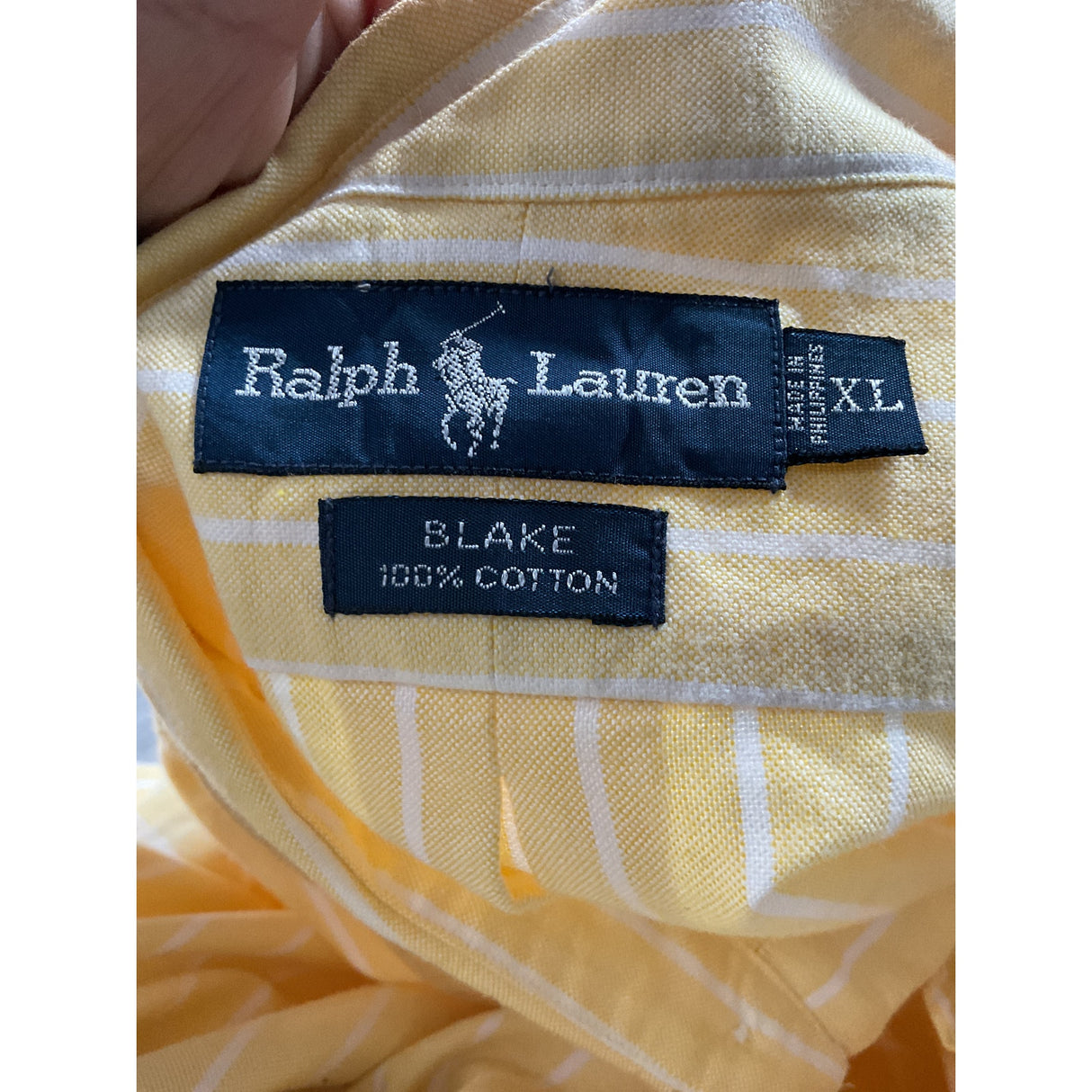 Ralph Lauren Yellow Dress Shirt - XL