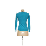 Ann Taylor Blue Cashmere Knit Blouse