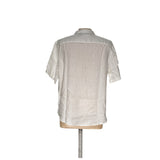 Nautica White Linen Dress Shirt XL