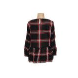 CeCe Plaid Multicolor Blouse - XL