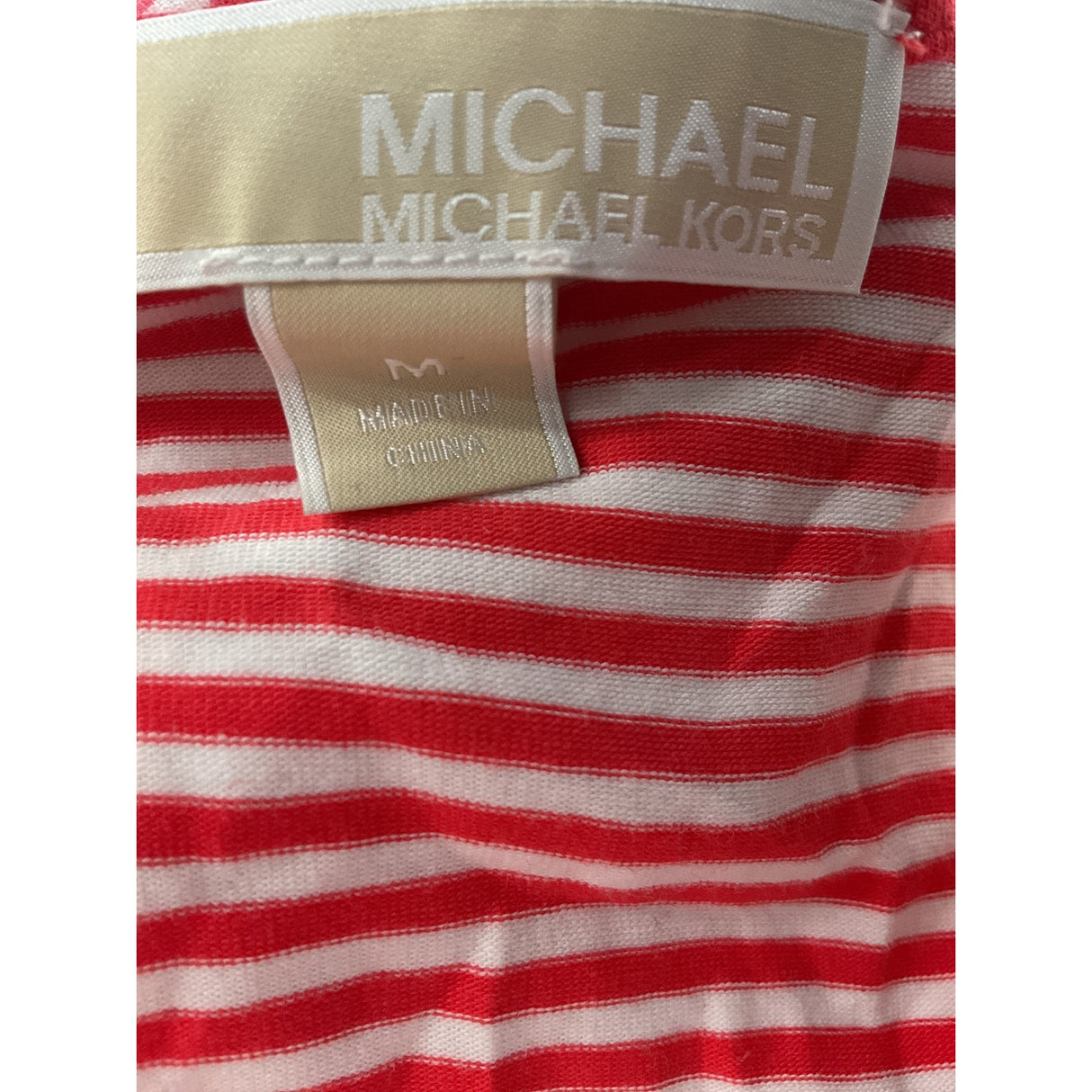 Michael Kors Women's Orange Striped Blouse