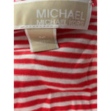 Michael Kors Women's Orange Striped Blouse