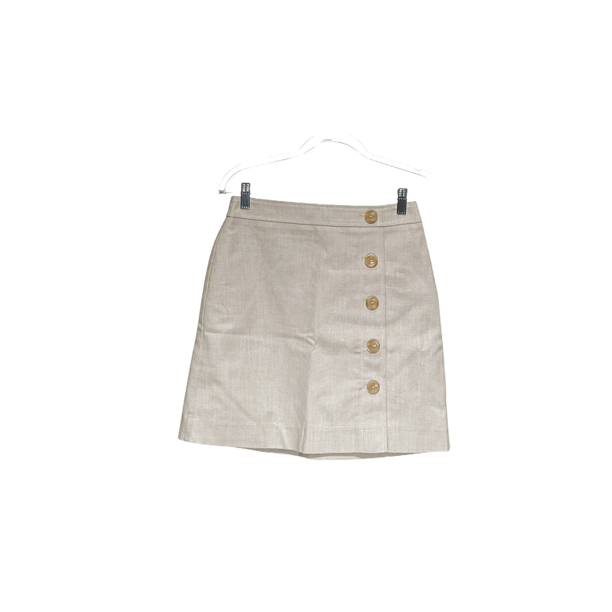 J. Crew Cream Mini Skirt Size 2P