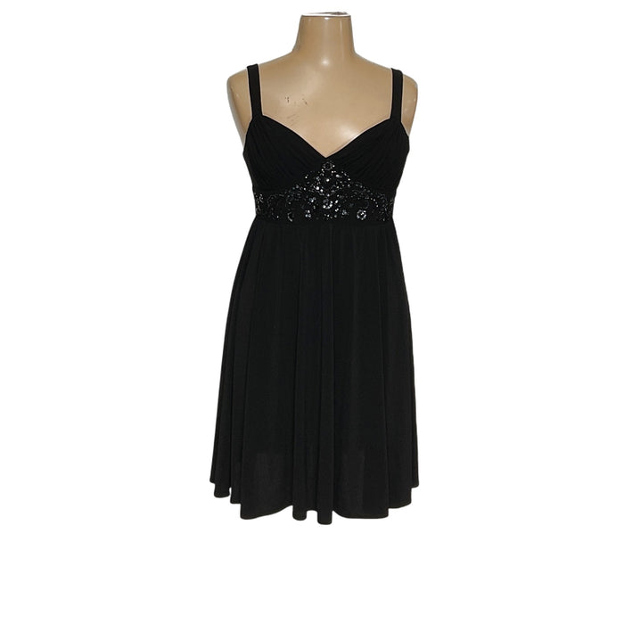 R&M Richards Black A-Line Dress 14P