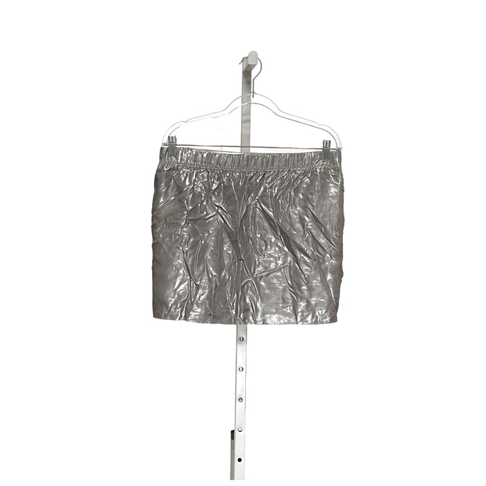 J. Crew Silver Mini Skirt - Size 4