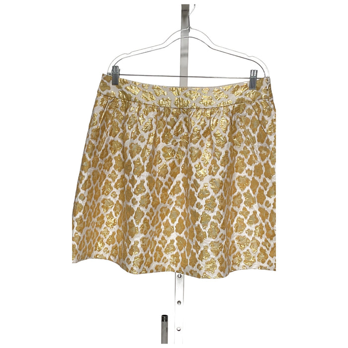 Banana Republic Gold Mini Skirt - Women's Size 14