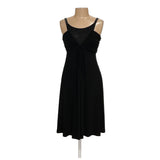 Jones NY Black A-Line Midi Dress (Size 4)