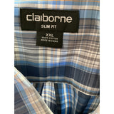 Liz Claiborne Men's Short Sleeve Plaid Shirt