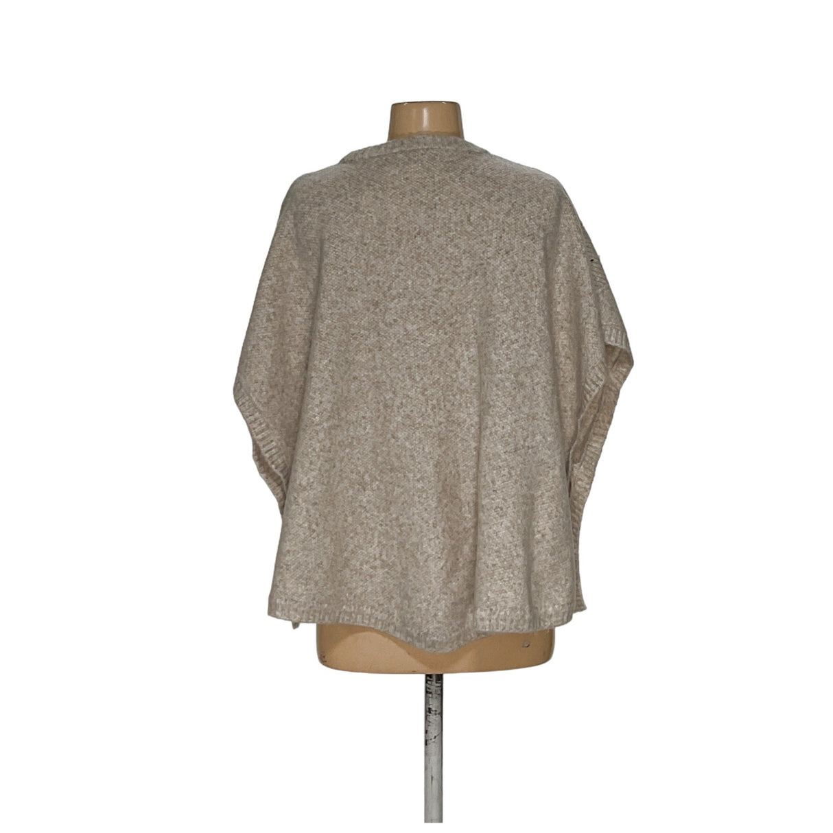 LOFT Beige Cotton Cape Sweater M/L