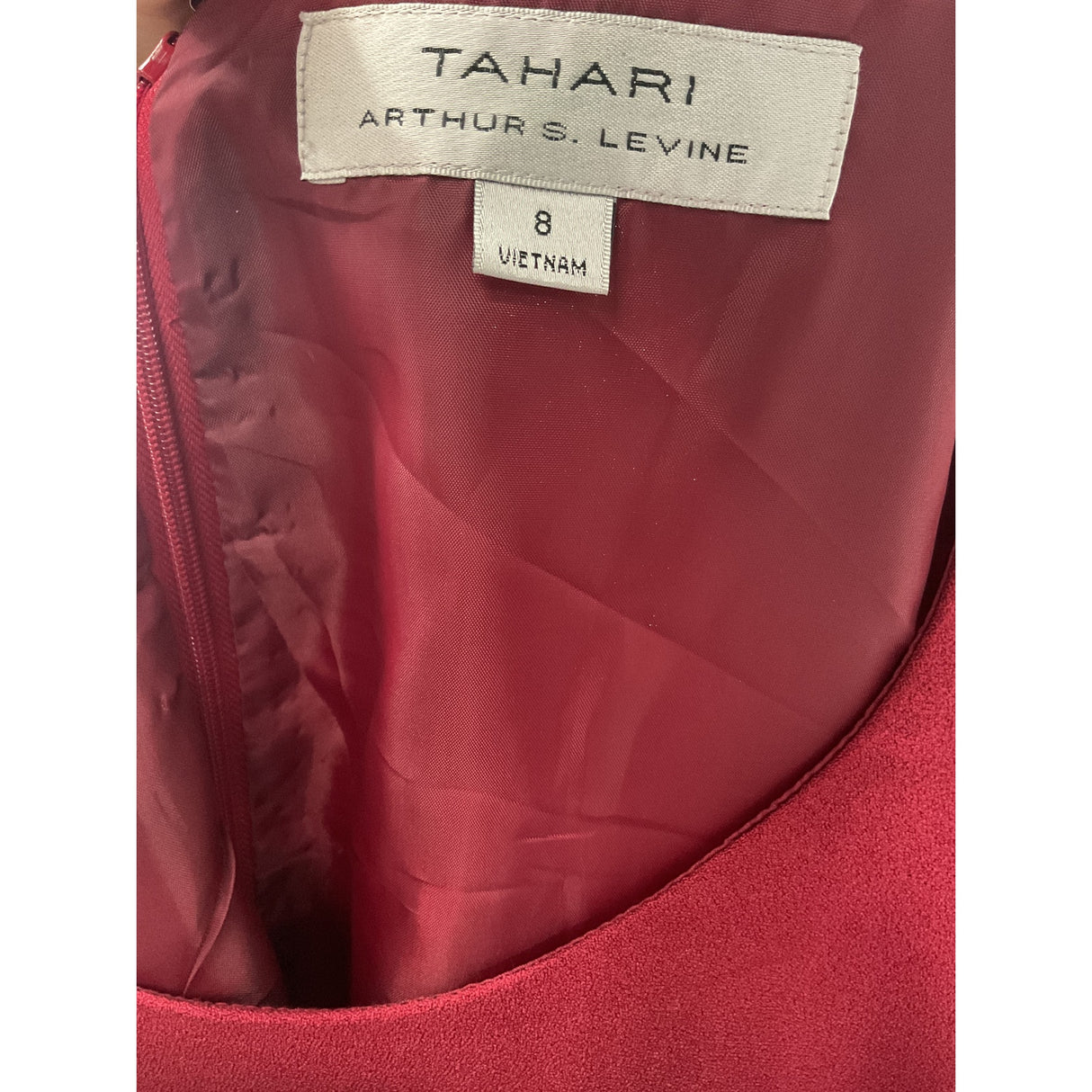 Tahari Red Sheath Dress - Size 8