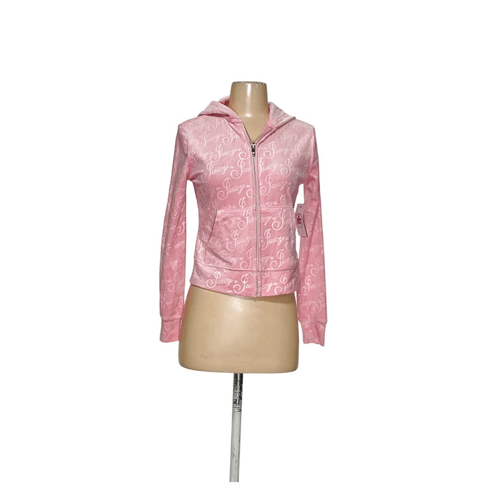 Juicy Couture Pink Full Zip Sweater XS