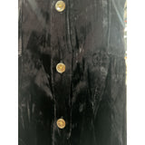 Maeve Black Velvet Button-Up Top - Size 6