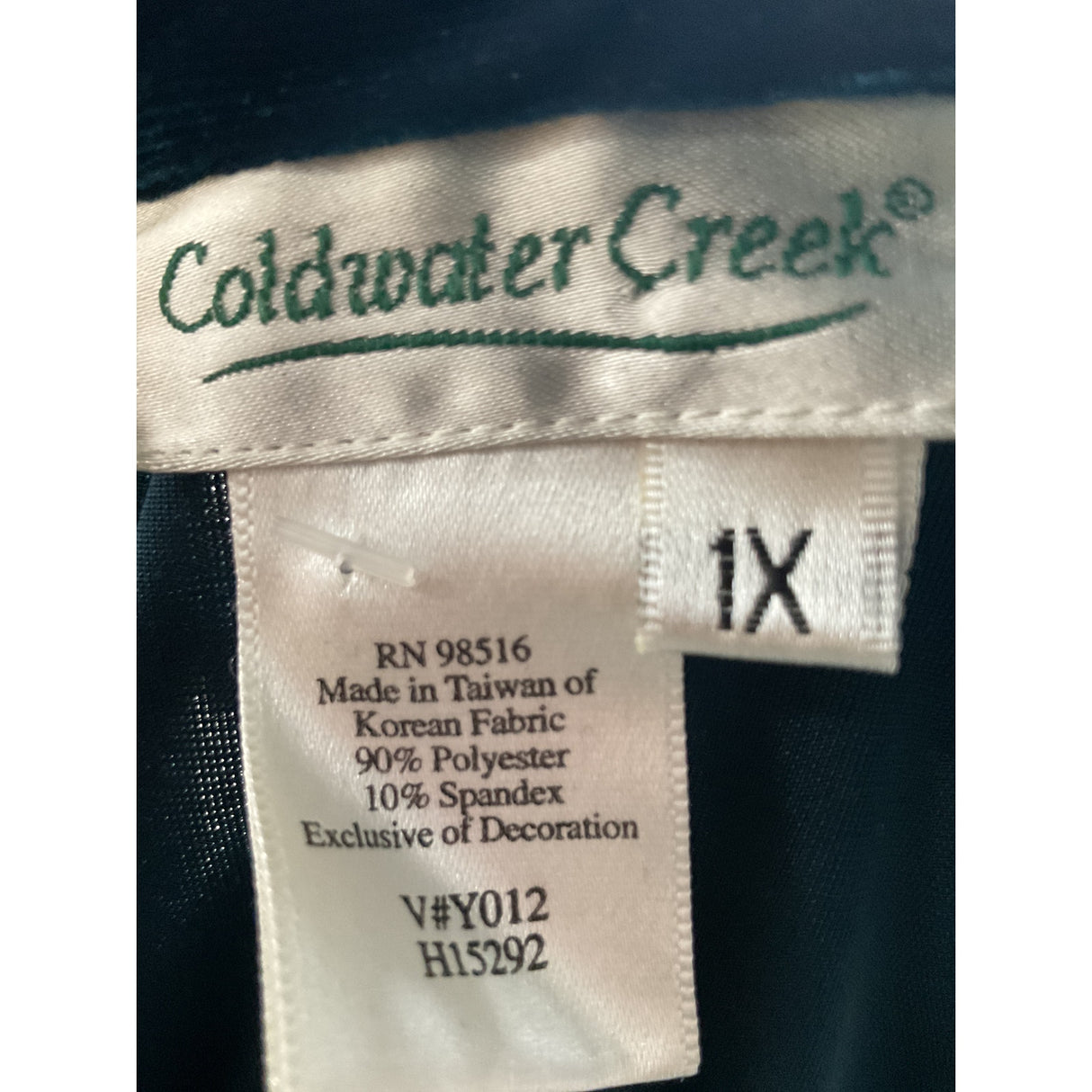 Coldwater Creek Green Velour Full Zip Sweater - Women's 1X