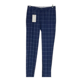 ZARA Men's Blue Plaid Tapered Pants Size 31x34