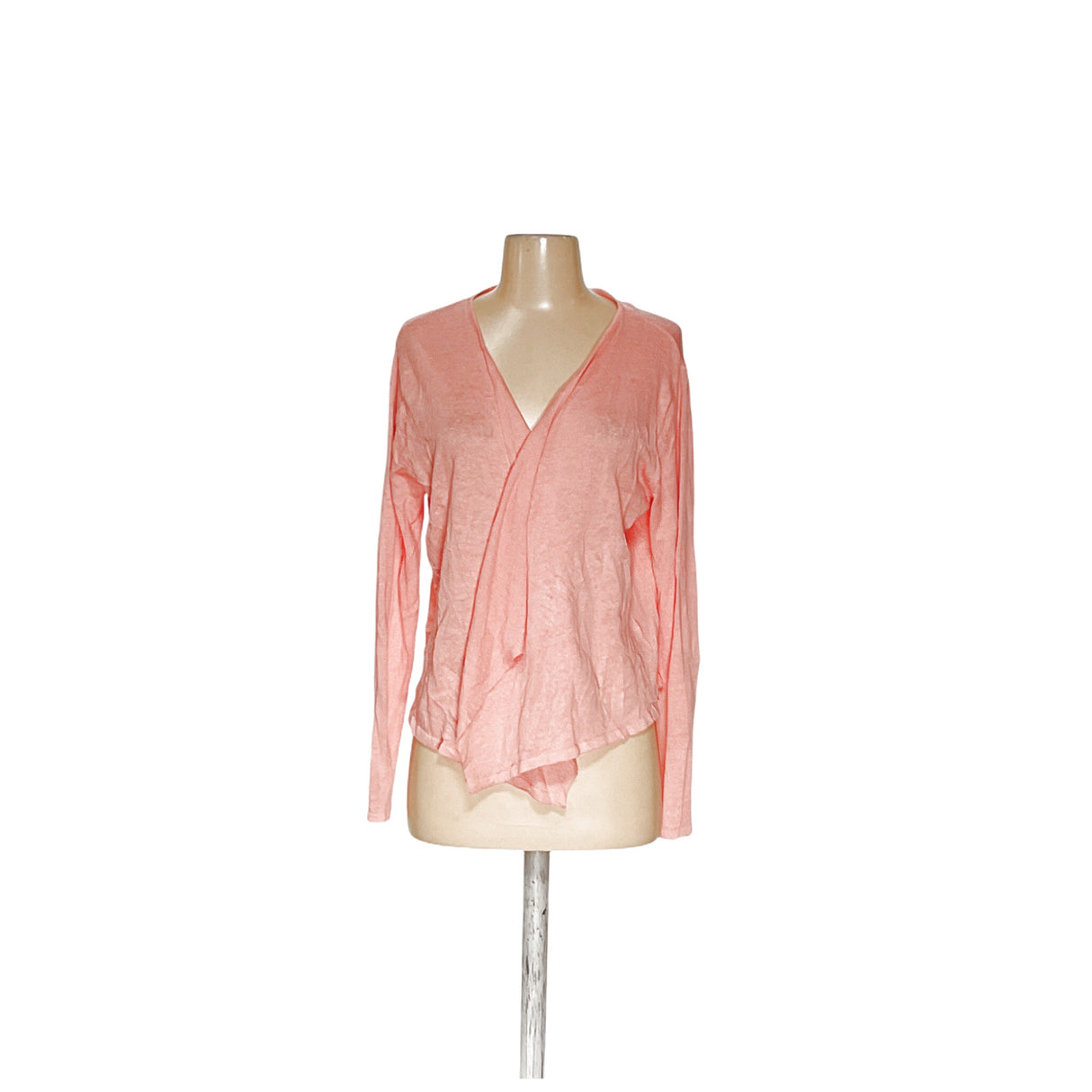 J.JILL Orange Linen Cardigan M