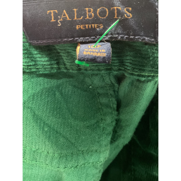 Talbots Green Petite Ankle Pants Size 10P