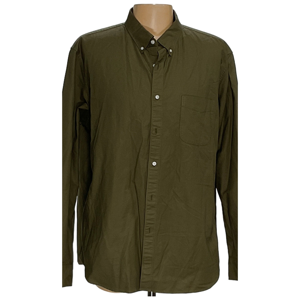 J. Crew Green Button-Up Shirt, Size 2XL