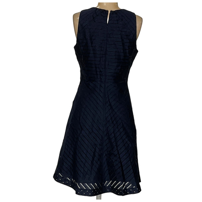 Blue A-Line Midi Dress