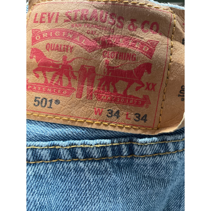 Levi's Men's Blue Ankle Jeans 34x34