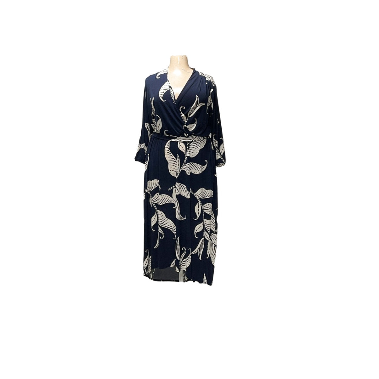 Lane Bryant Blue Midi Wrap Dress- Size 26/28