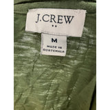 J.CREW Green Cotton Blouse - Women's M