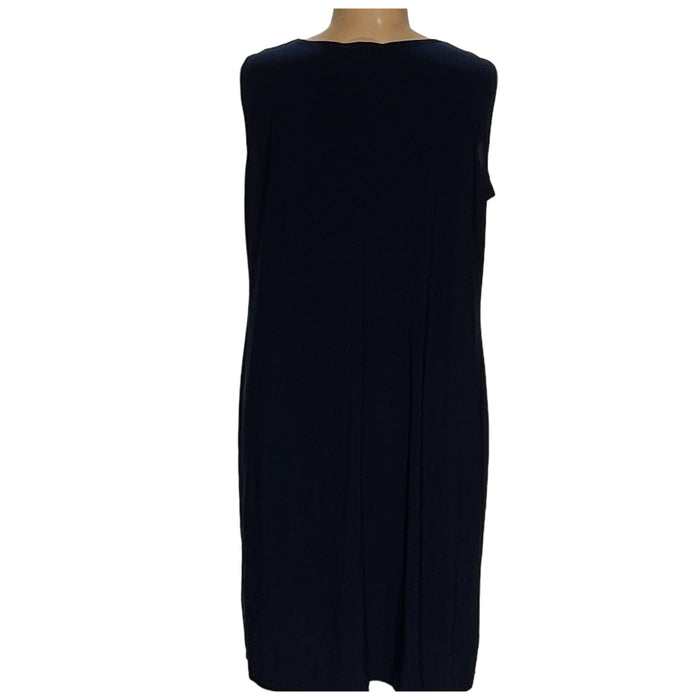 R & M RICHARDS Blue Plus Size A-Line Dress