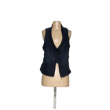 Banana Republic Blue Cotton Vest - Size 14