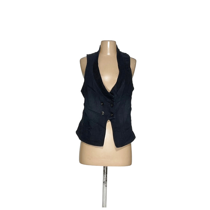 Banana Republic Blue Cotton Vest - Size 14