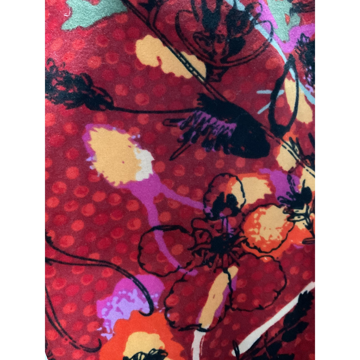 Lularoe Red Ankle Leggings - One Size