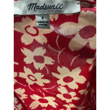 Madewell Red Floral Jumpsuit