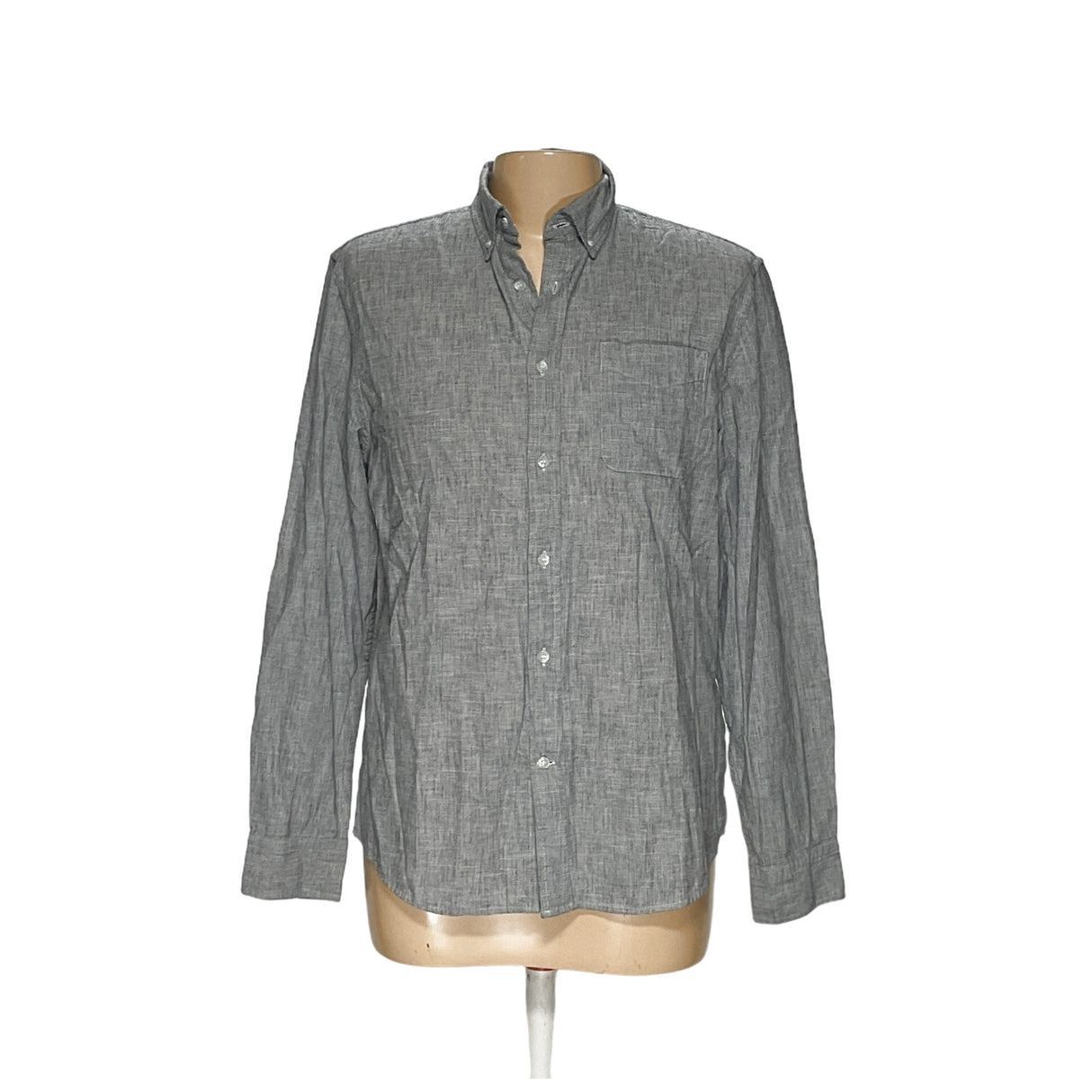 Banana Republic Gray Dress Shirt, Men's L