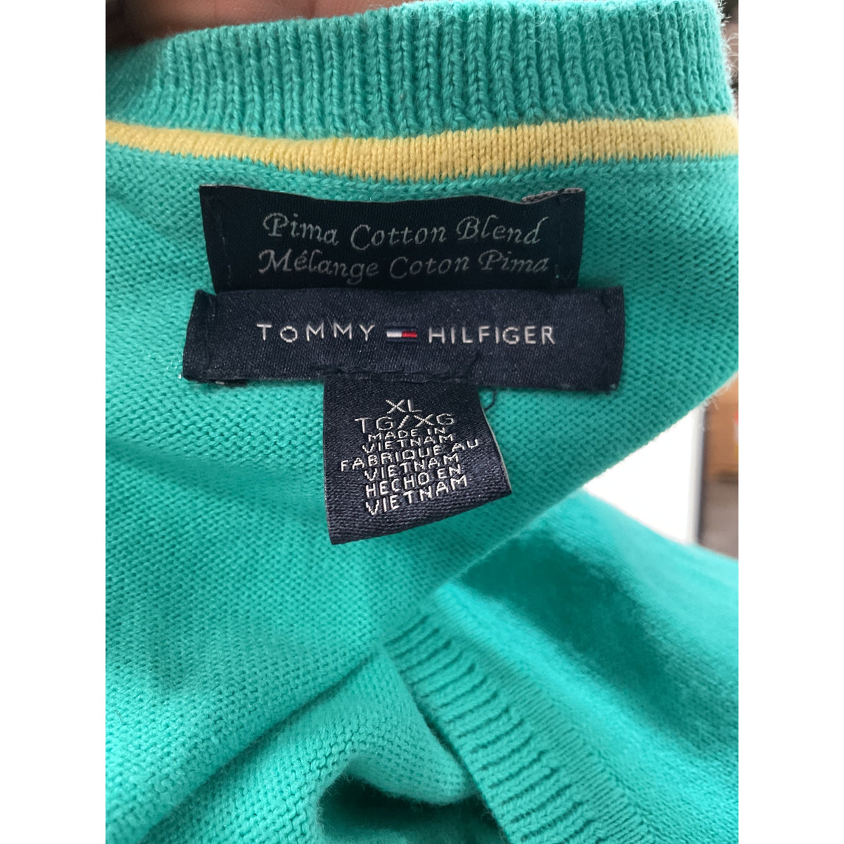 Tommy Hilfiger XL Green Sweatshirt