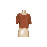 Aerie Brown Knit Blouse - Women's Small